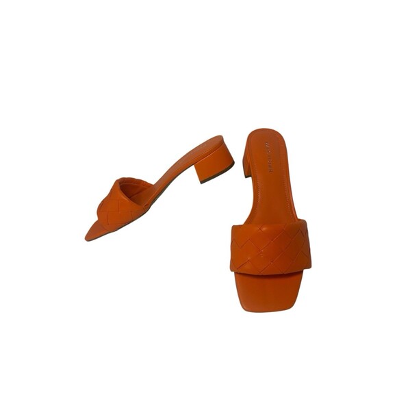 Marc Fisher Braided Heels- Orange - Size 9 M -Fast Shipping - Picture 1 of 16